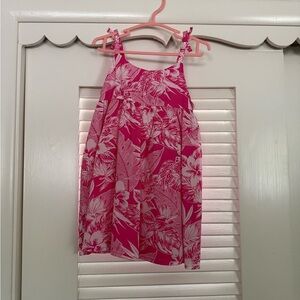 Janie and Jack Pink and White Floral Dress